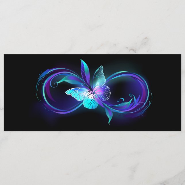 Programa Infinito brillante con mariposa mágica (Anverso)