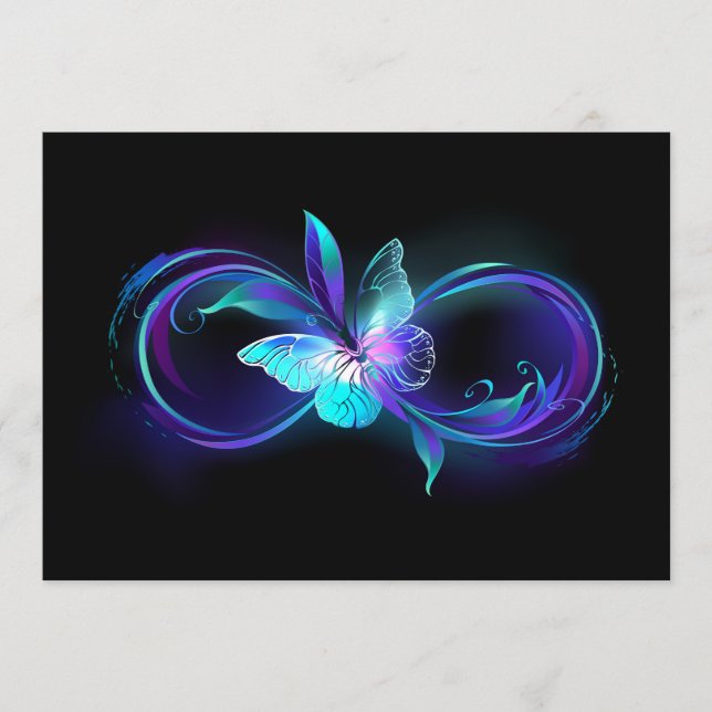 Programa Infinito brillante con mariposa mágica (Anverso)