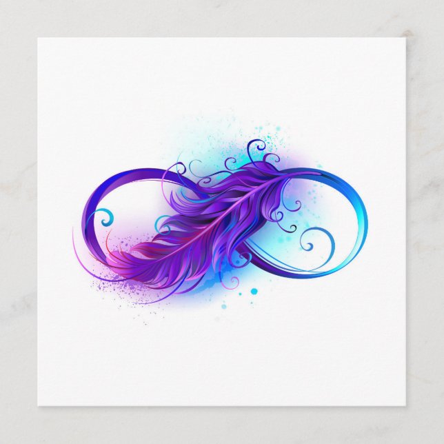 Programa Infinito con plumas púrpura (Anverso)