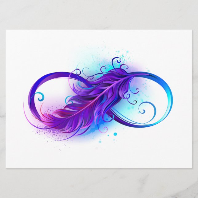 Programa Infinito con plumas púrpura (Anverso)