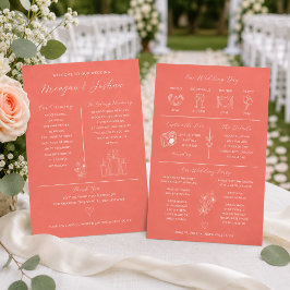 Programa Infográfico de Boda Coral
