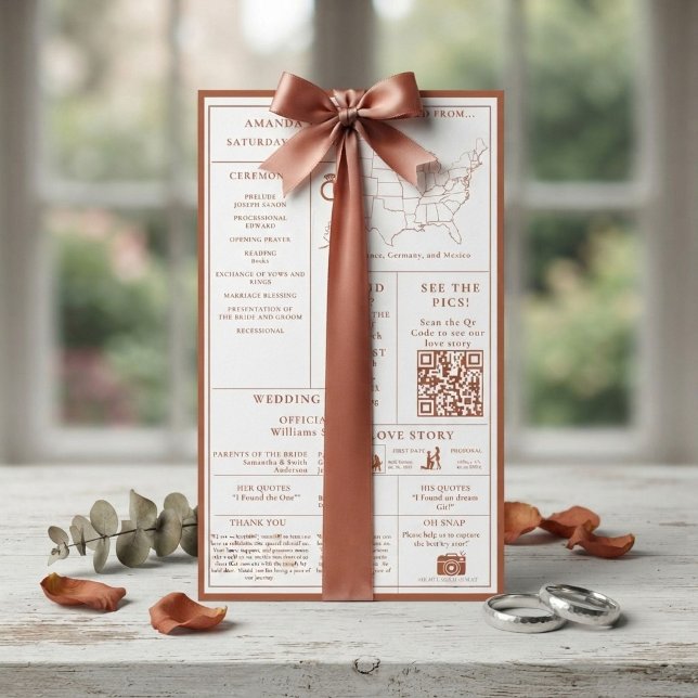Programa Infográfico de Boda Terracota Quemado Nar (Subido por el creador)