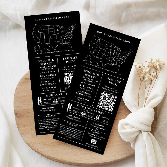 Programa Infográfico Moderno Boda Minimalista (Subido por el creador)