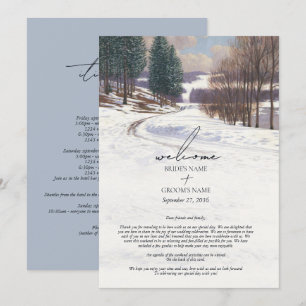 Programa Invernal acuarela Nieve Boda Itinerario