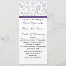 Programa invierno mod de copo de nieve gris púrpura program