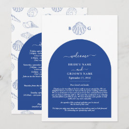 Programa Itinerario de Boda Costera Caracoles Azules