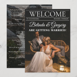 Programa Itinerario de Boda de fotografía editoria