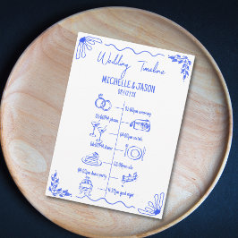 Programa Itinerario De Boda Rara Mano