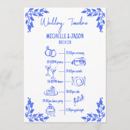 Programa Itinerario De Boda Rara Mano