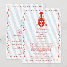 Itinerario de Boda Rayas Azules Corazón de Langost