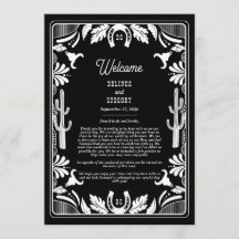 Itinerario del Boda rústico de vaquero del país oc