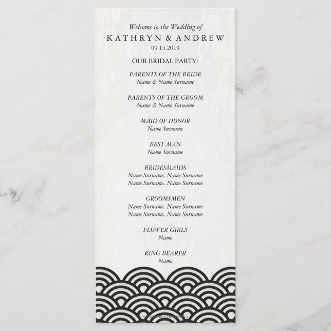 Programa japonés de ondas de Seigaiha/Orden de ser (Anverso)