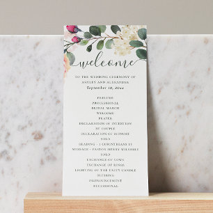 Programa Jardín acuático con flores. Boda de follaje verde