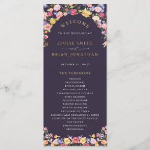 Programa Jardín de Bodas de Pradera de Flores Silvestres de