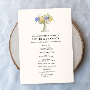 Programa Jardín Romántico Urna Floral de Boda Toscana