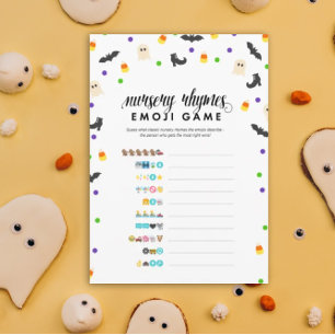 Programa Juego de ducha con rima de emoji de guardería para