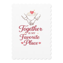 Juntos es mi lugar favorito – Pareja romántica Lo