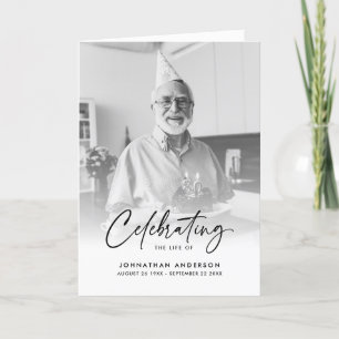 Programa La celebración de la vida de un guión moderno se d