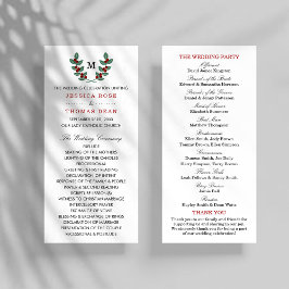 Programa La colección de Bodas de Berry Bush monograma