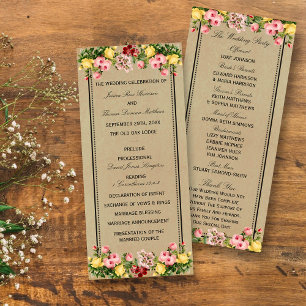 Programa La elegante colección de Bodas florales de época