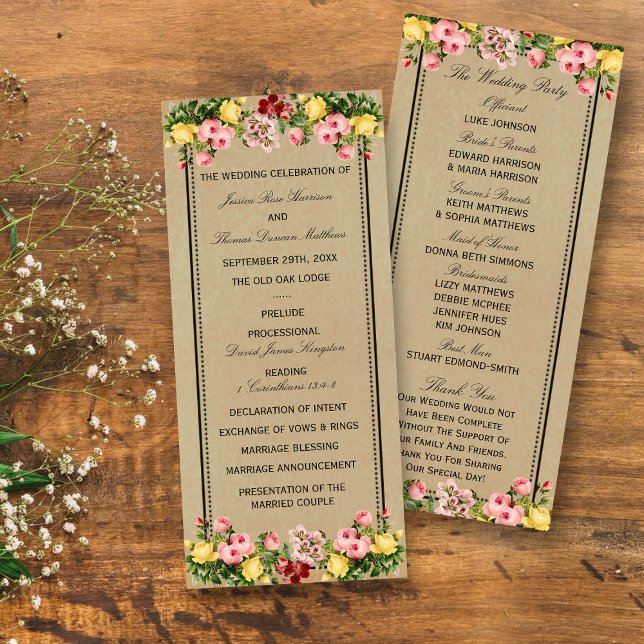 Programa La elegante colección de Bodas florales de época (Subido por el creador)