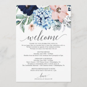 Programa La Marina Blooms Boda Bienvenida Carta Itineraria