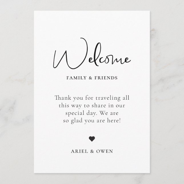 Programa Línea de tiempo de fin de semana de bienvenida de  (Anverso)