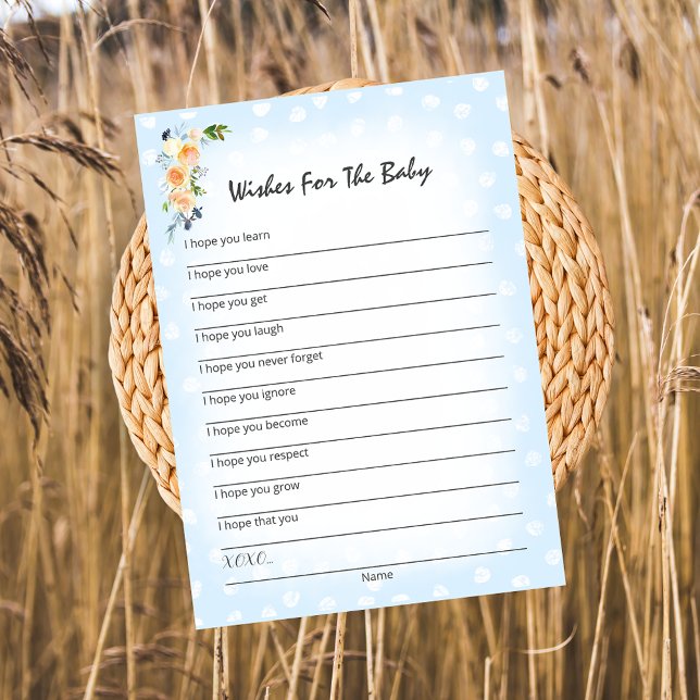 Programa Lion Cub Floral Blue Wiers For Baby Shower Game (Subido por el creador)