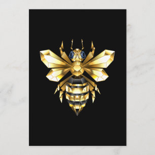 Programa Logotipo de Relieve metalizado dorado falso poligo