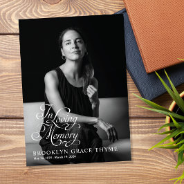 Programa Loving Memory Full Photo Memorial Program