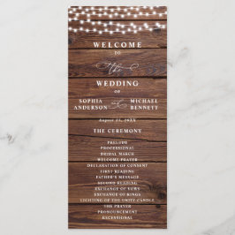 Programa Luces de Cuerda de Madera Rústica Boda en Tarro de