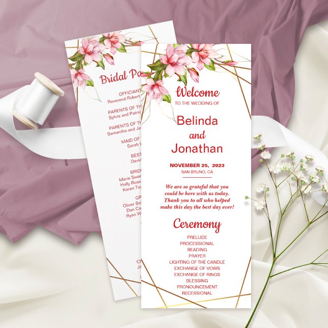 Programa Magnolias Faux Relieve metalizado dorado encuadran (Subido por el creador)