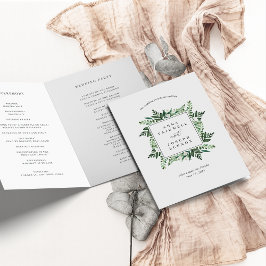 Programa Marco de efecto invernadero | Boda botánico acuare