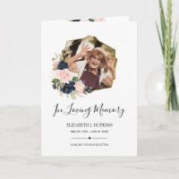 Marco geométrico floral Rubor de la Marina 2 Foto 