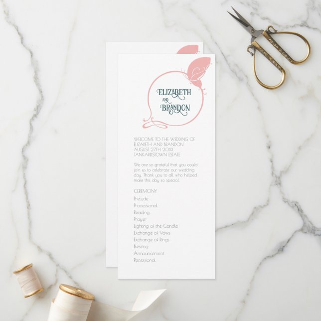 Programa Mariposa de estilo Art Nouveau de estilo Art Nouve (Anverso/Reverso In Situ)