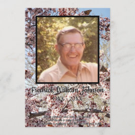Programa Mariposas y árbol floreciente con cita de fotos