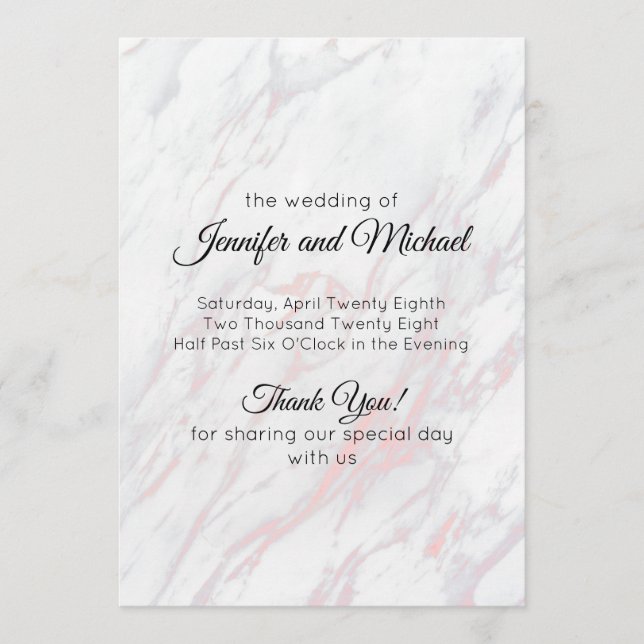 Programa Mármol rosa y gris moderno (Anverso)