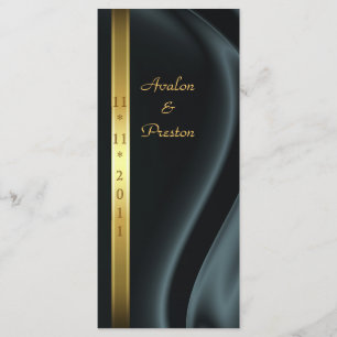 Programa Marquis Black Silk Gold Wedding