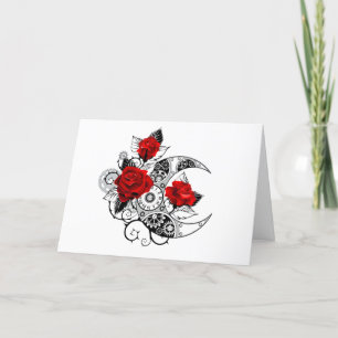Programa Media luna mecánica con rosas rojas