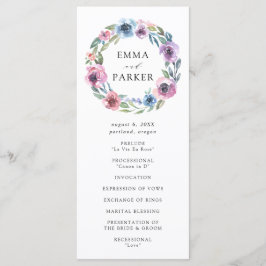 Programa Media noche de floral de floral | Ceremonia Boda