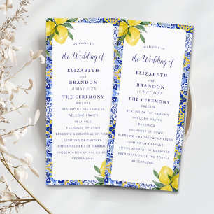 Programa Mediterranean Tile Wedding with Lemons