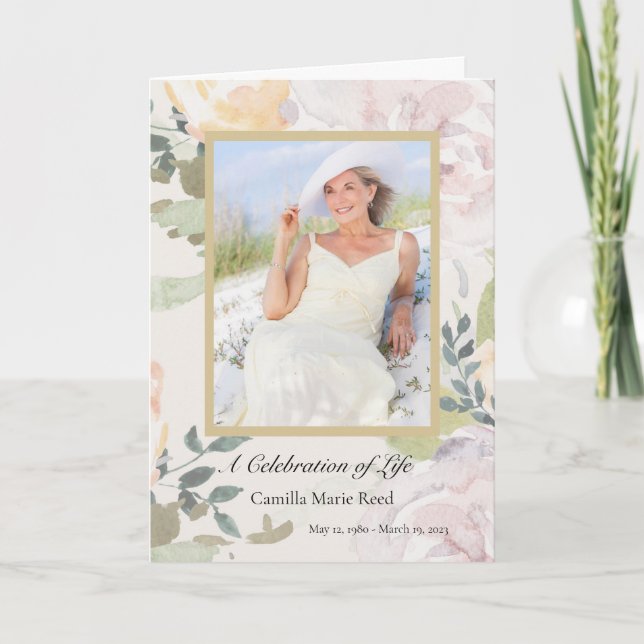 Programa Memorial de Flores (Anverso)