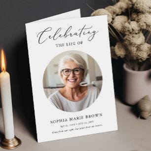 Programa Memorial De La Celebración De La Vida Fot