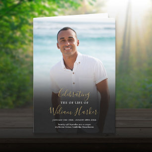 Programa Memorial Funeral Orden De Servicio Foto