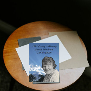 Programa Memorial Service Sun Rays Photo Flat Program