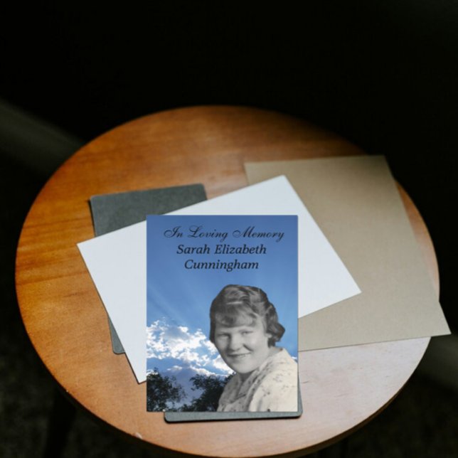 Programa Memorial Service Sun Rays Photo Flat Program (Subido por el creador)