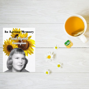 Programa Memorial Service Sunflower Photo Program