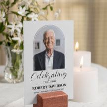 Mesa de fotos de Personalizado funerario