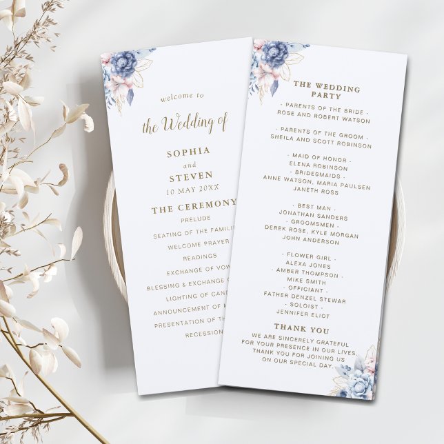 Programa Midnight Blue & White Floral Elegance (Subido por el creador)