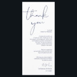 Programa Minimalismo en el lugar de escritura de la marina<br><div class="desc">(Todos los colores son personalizables) Modern Minimalismo Script de configuración Gracias tarjeta. Comparte el amor y muestra tu aprecio a tus invitados, cuando se sientan en su asiento y leen este encantador y personalizado lugar de ajuste Gracias tarjeta. ¡Es una manera maravillosa de comenzar su celebración especial del día! Por...</div>
